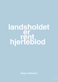plakat: landsholdet er rent hjerteblod - heavenly blue-Fodbold-A1two3