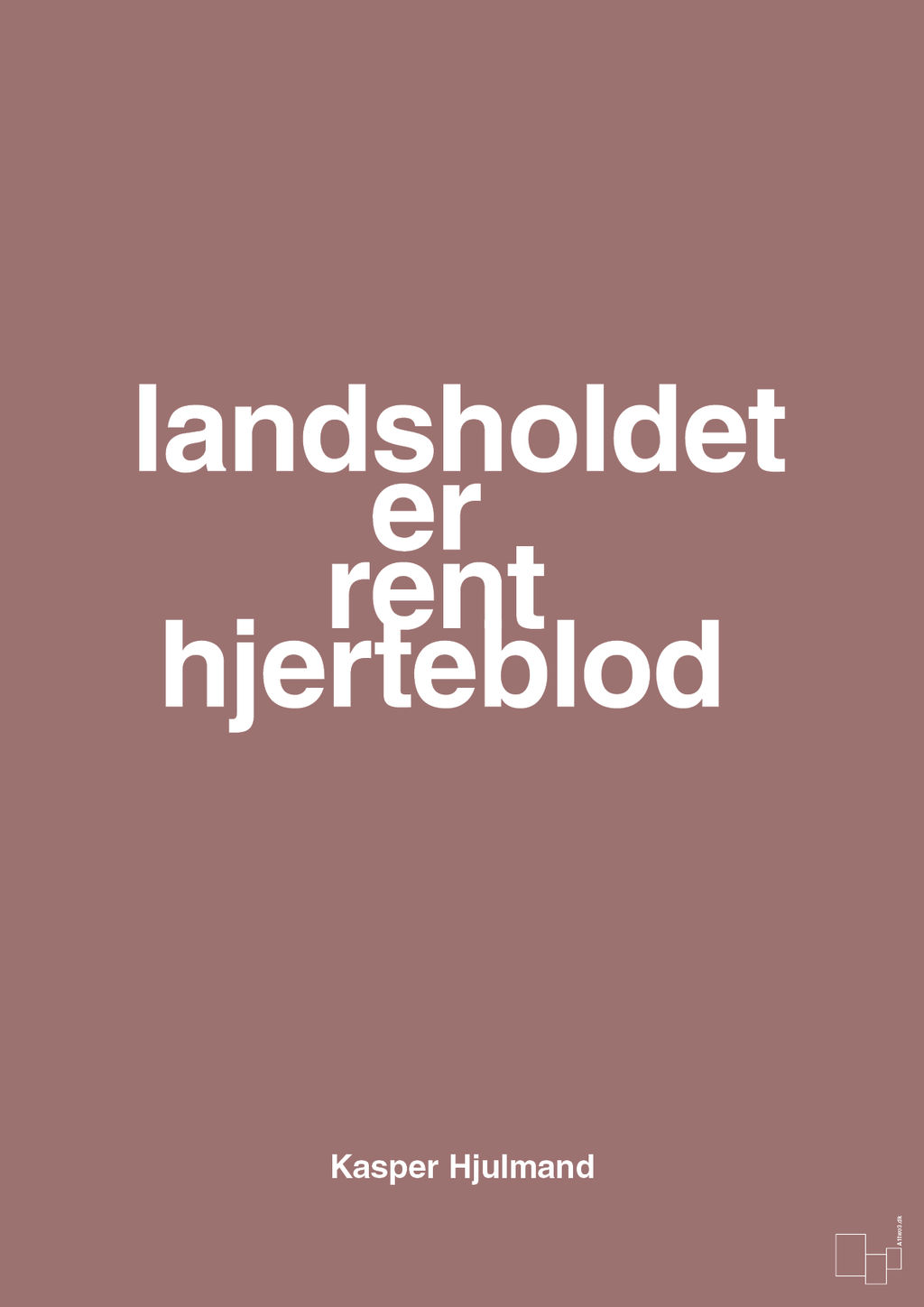 plakat: landsholdet er rent hjerteblod - plum-Fodbold-A1two3