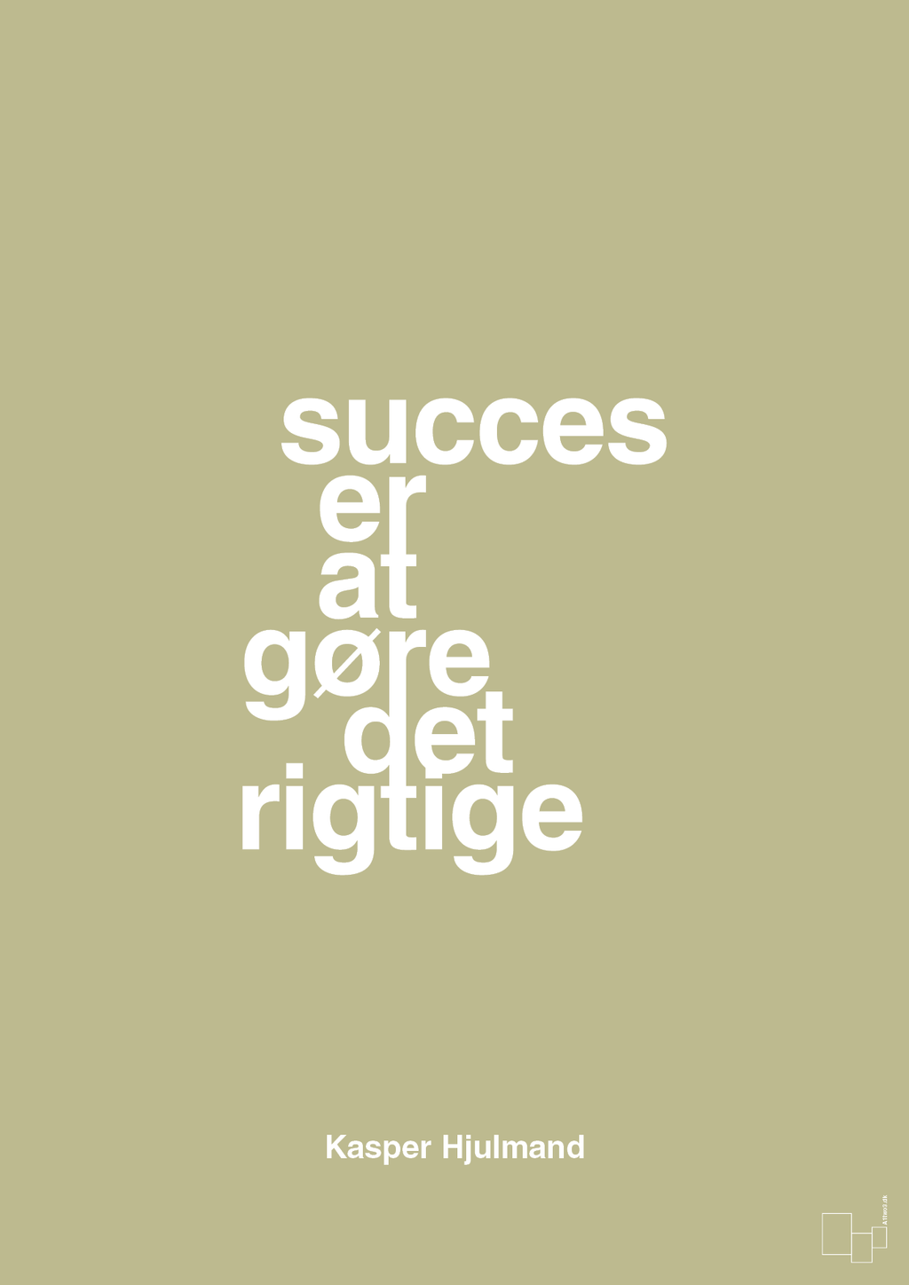 plakat: succes er at gøre det rigtige - back to nature-Fodbold-A1two3