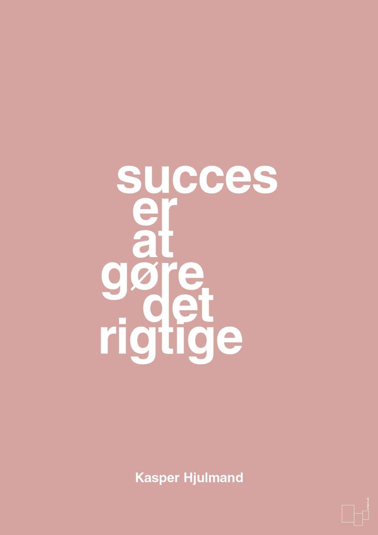plakat: succes er at gøre det rigtige - bubble shell-Fodbold-A1two3