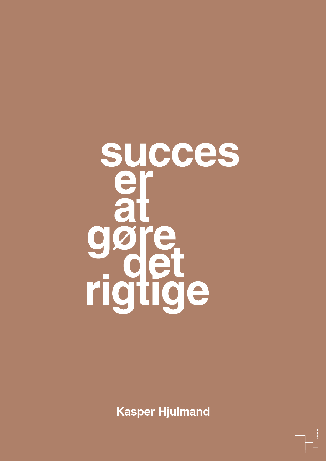 plakat: succes er at gøre det rigtige - cider spice-Fodbold-A1two3