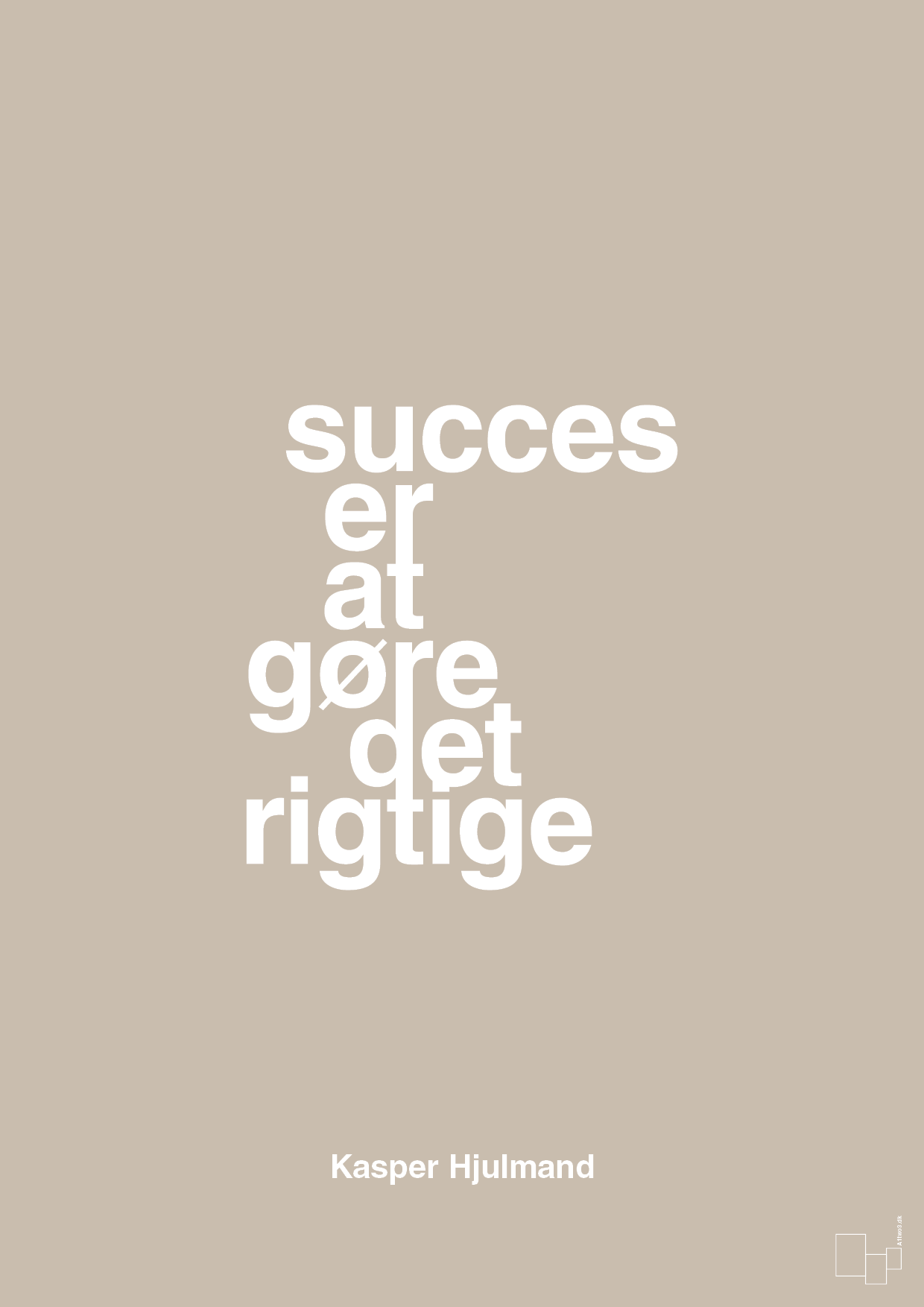 plakat: succes er at gøre det rigtige - creamy mushroom-Fodbold-A1two3