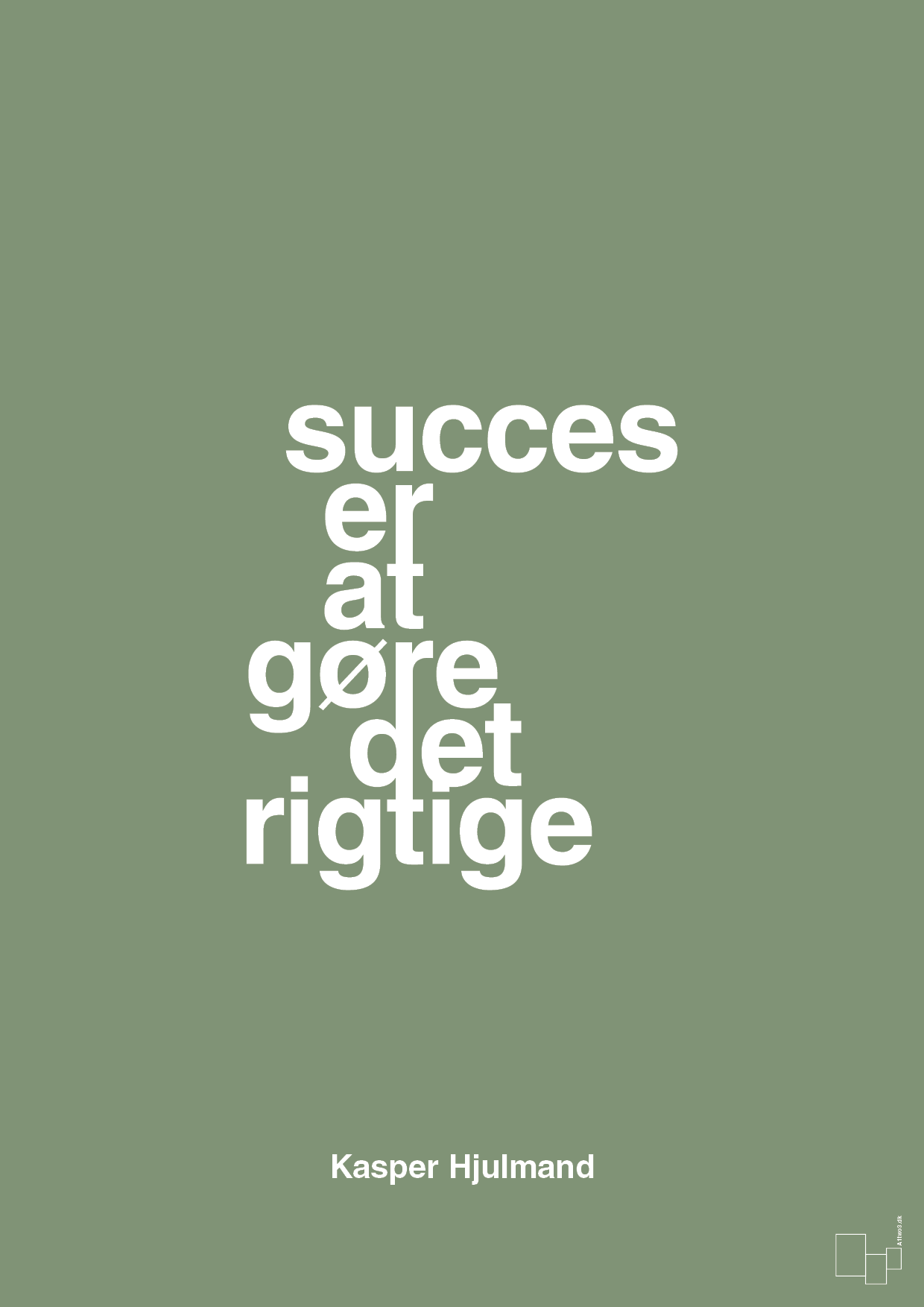 plakat: succes er at gøre det rigtige - jade-Fodbold-A1two3