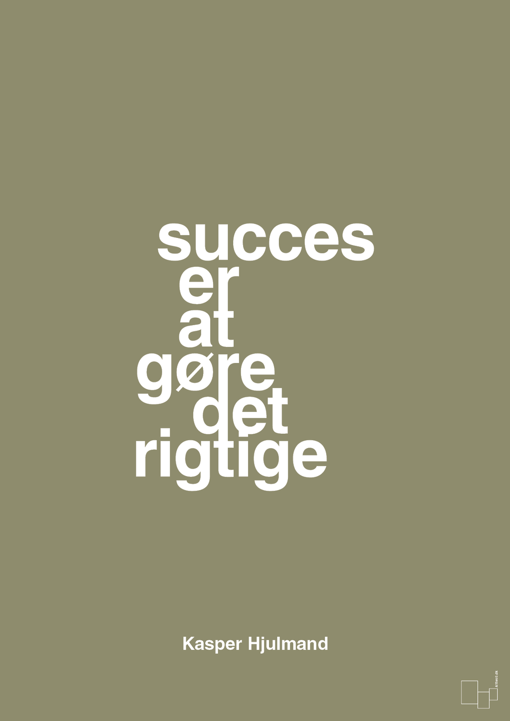 plakat: succes er at gøre det rigtige - misty forrest-Fodbold-A1two3
