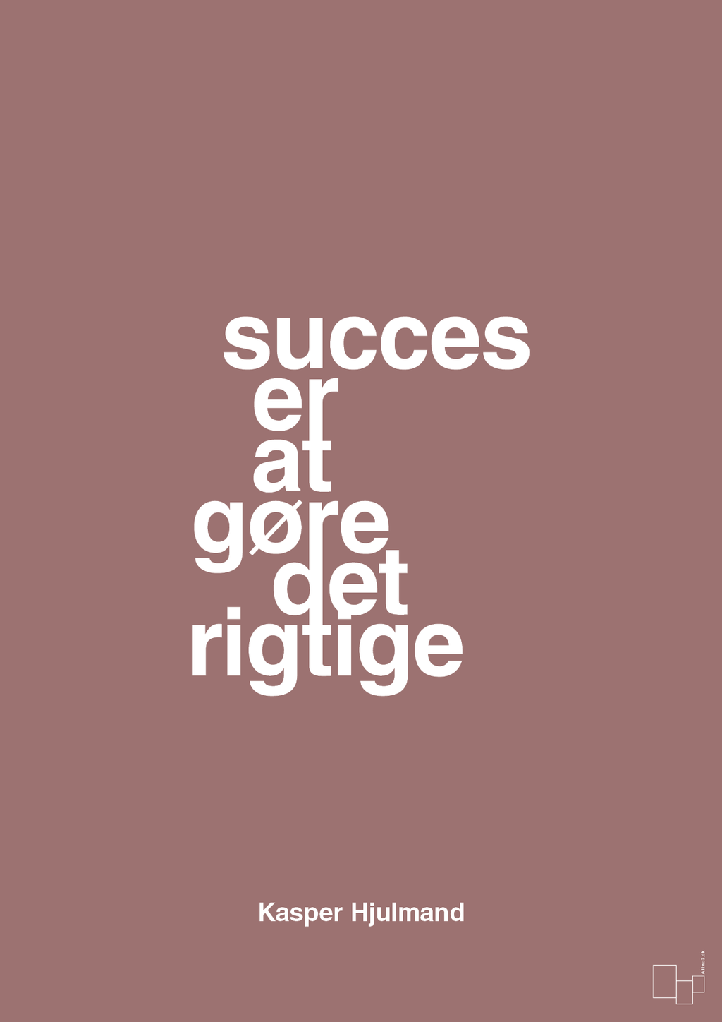 plakat: succes er at gøre det rigtige - plum-Fodbold-A1two3