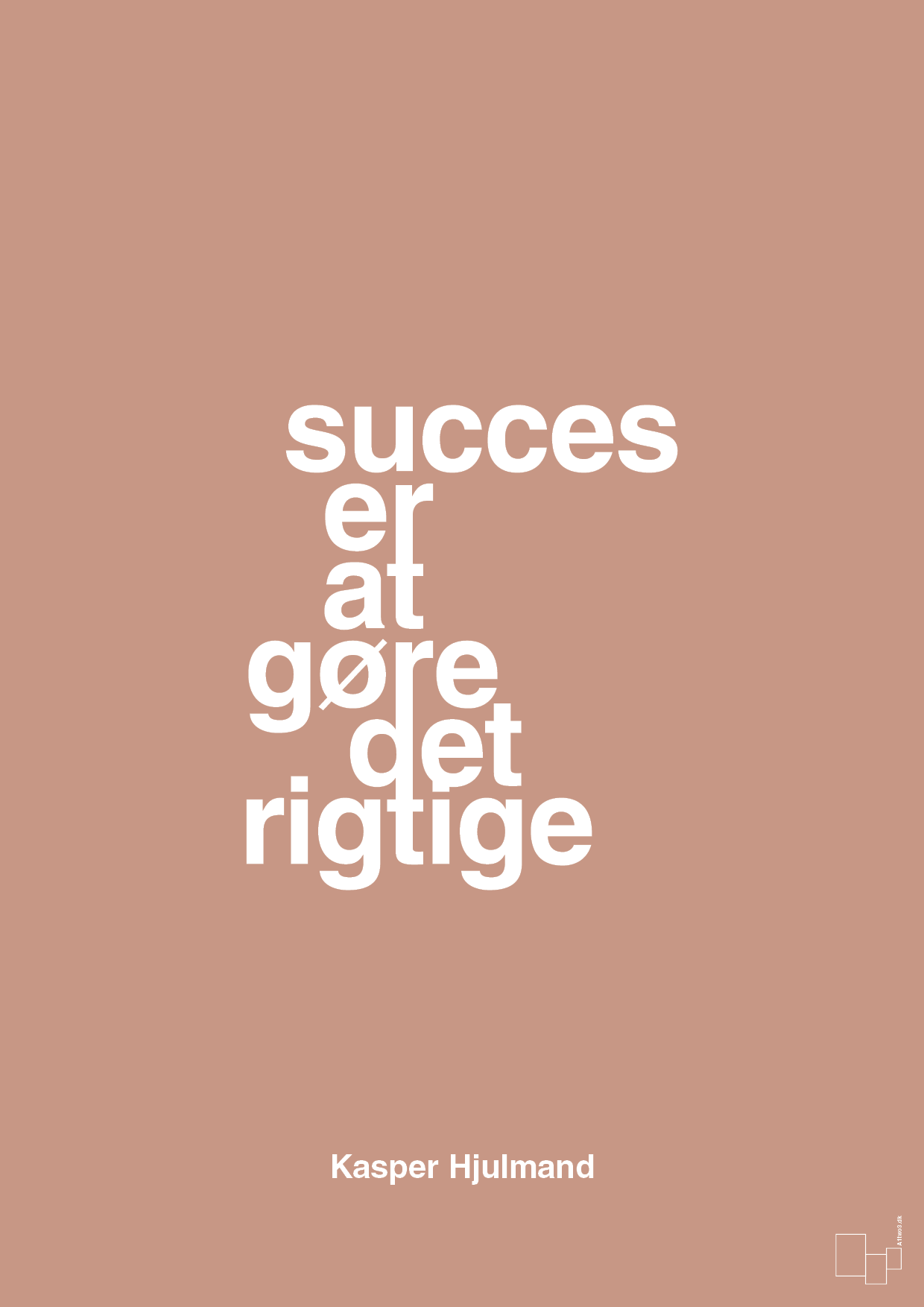 plakat: succes er at gøre det rigtige - powder-Fodbold-A1two3