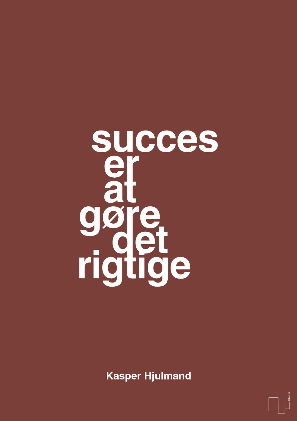plakat: succes er at gøre det rigtige - red pepper-Fodbold-A1two3