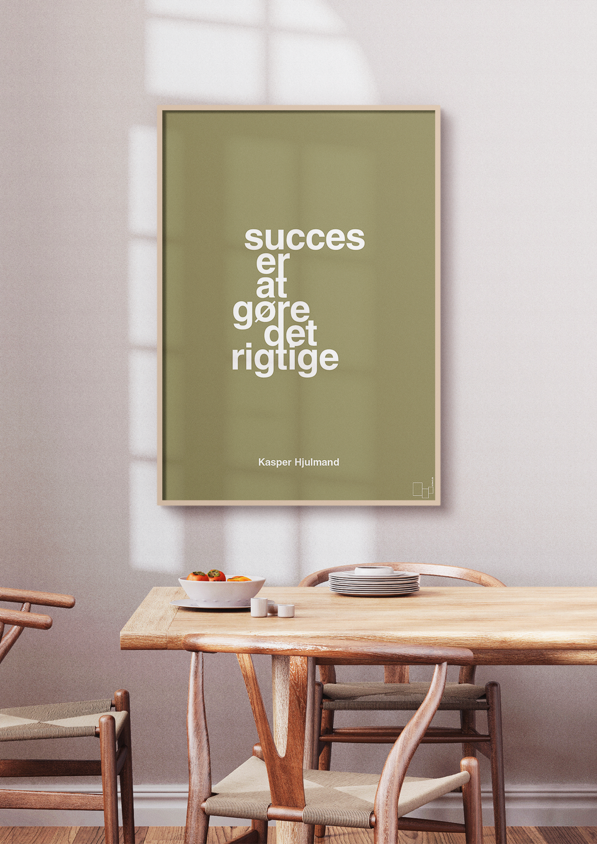 plakat: succes er at gøre det rigtige - broken beige-Fodbold-A1two3