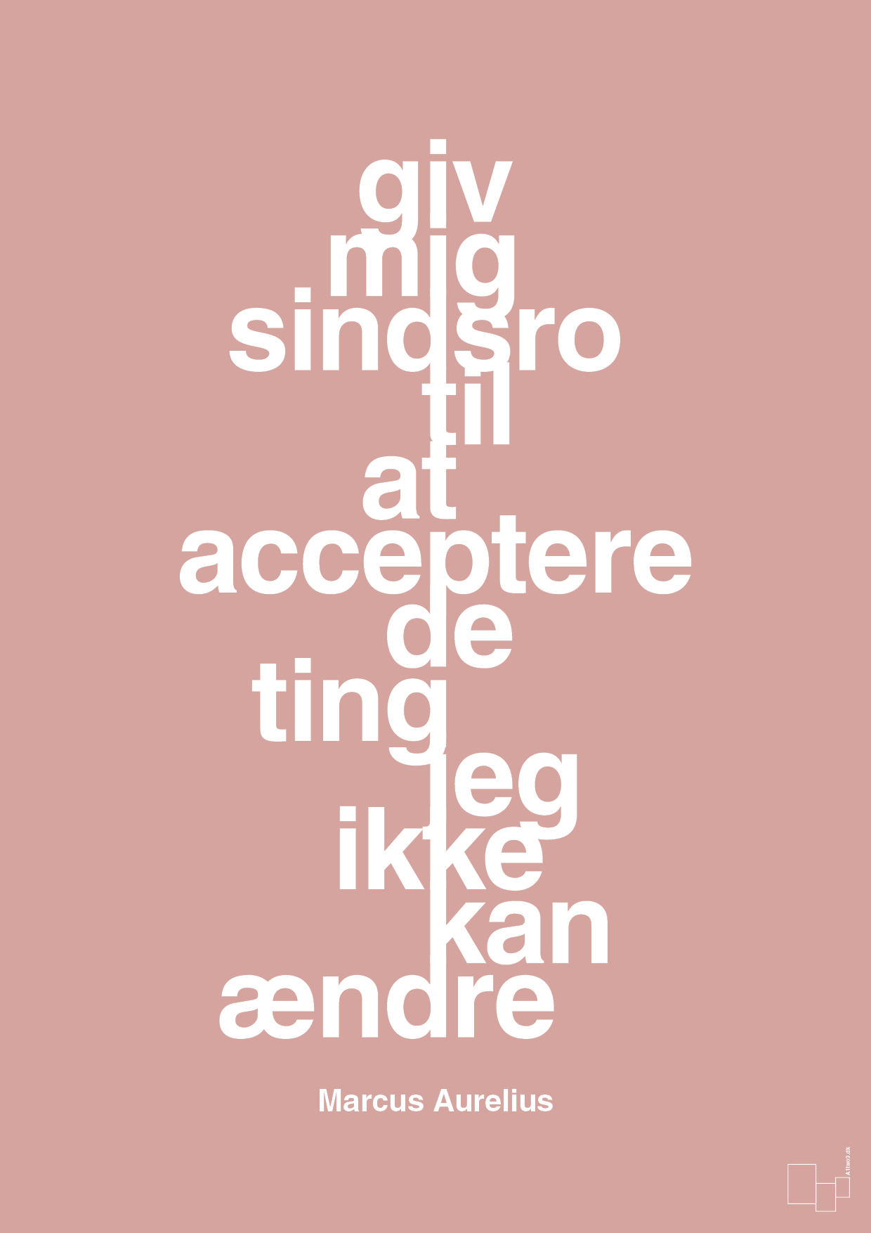plakat: giv mig sindsro til at acceptere de ting jeg ikke kan ændre - bubble shell-Filosof-A1two3