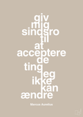 plakat: giv mig sindsro til at acceptere de ting jeg ikke kan ændre - creamy mushroom-Filosof-A1two3