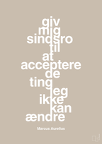 plakat: giv mig sindsro til at acceptere de ting jeg ikke kan ændre - creamy mushroom-Filosof-A1two3