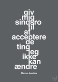plakat: giv mig sindsro til at acceptere de ting jeg ikke kan ændre - graphic charcoal-Filosof-A1two3