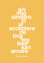plakat: giv mig sindsro til at acceptere de ting jeg ikke kan ændre - honeycomb-Filosof-A1two3