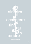 plakat: giv mig sindsro til at acceptere de ting jeg ikke kan ændre - light drizzle-Filosof-A1two3
