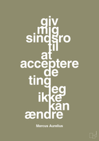 plakat: giv mig sindsro til at acceptere de ting jeg ikke kan ændre - misty forrest-Filosof-A1two3