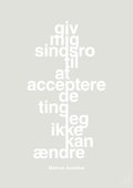 plakat: giv mig sindsro til at acceptere de ting jeg ikke kan ændre - painters white-Filosof-A1two3