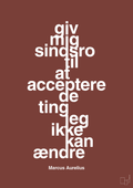 plakat: giv mig sindsro til at acceptere de ting jeg ikke kan ændre - red pepper-Filosof-A1two3