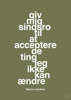 plakat: giv mig sindsro til at acceptere de ting jeg ikke kan ændre - secret meadow-Filosof-A1two3