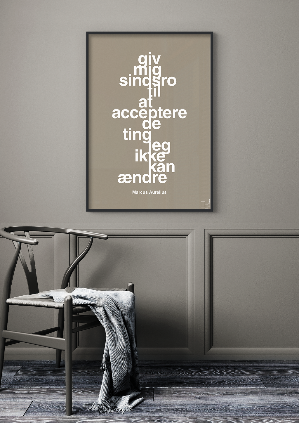 plakat: giv mig sindsro til at acceptere de ting jeg ikke kan ændre - misty forrest-Filosof-A1two3