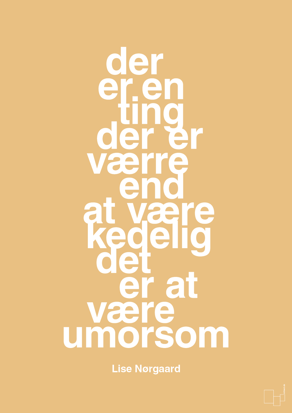 plakat: der er en ting der er værre end at være kedelig det er at være umorsom - charismatic-Forfatter-A1two3