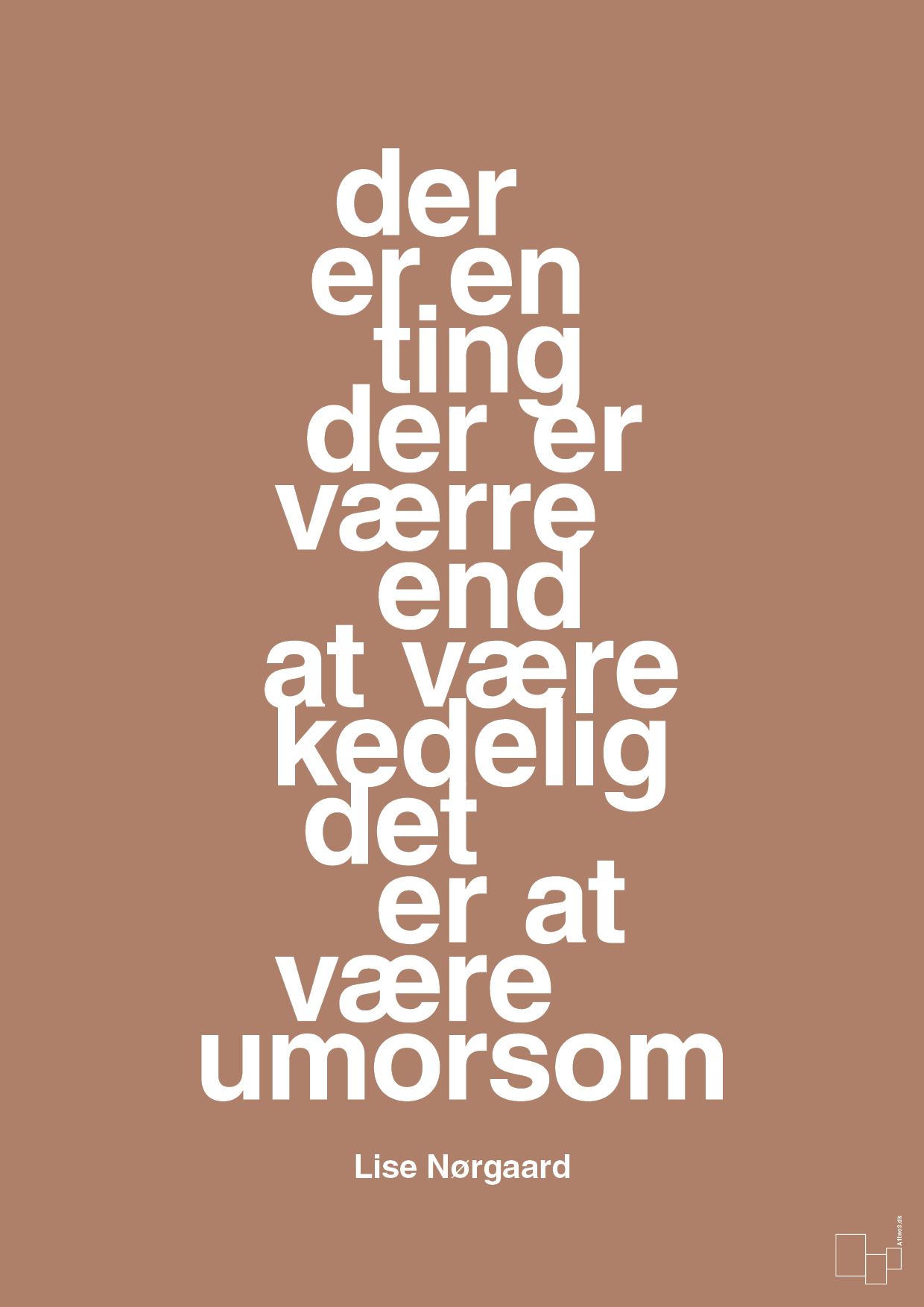 plakat: der er en ting der er værre end at være kedelig det er at være umorsom - cider spice-Forfatter-A1two3