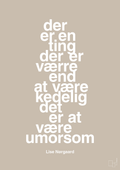 plakat: der er en ting der er værre end at være kedelig det er at være umorsom - creamy mushroom-Forfatter-A1two3