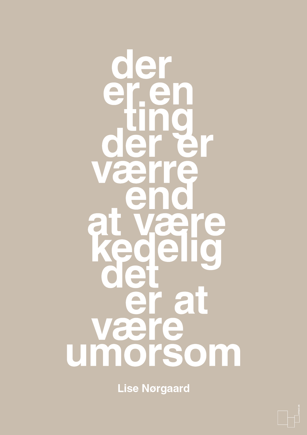 plakat: der er en ting der er værre end at være kedelig det er at være umorsom - creamy mushroom-Forfatter-A1two3