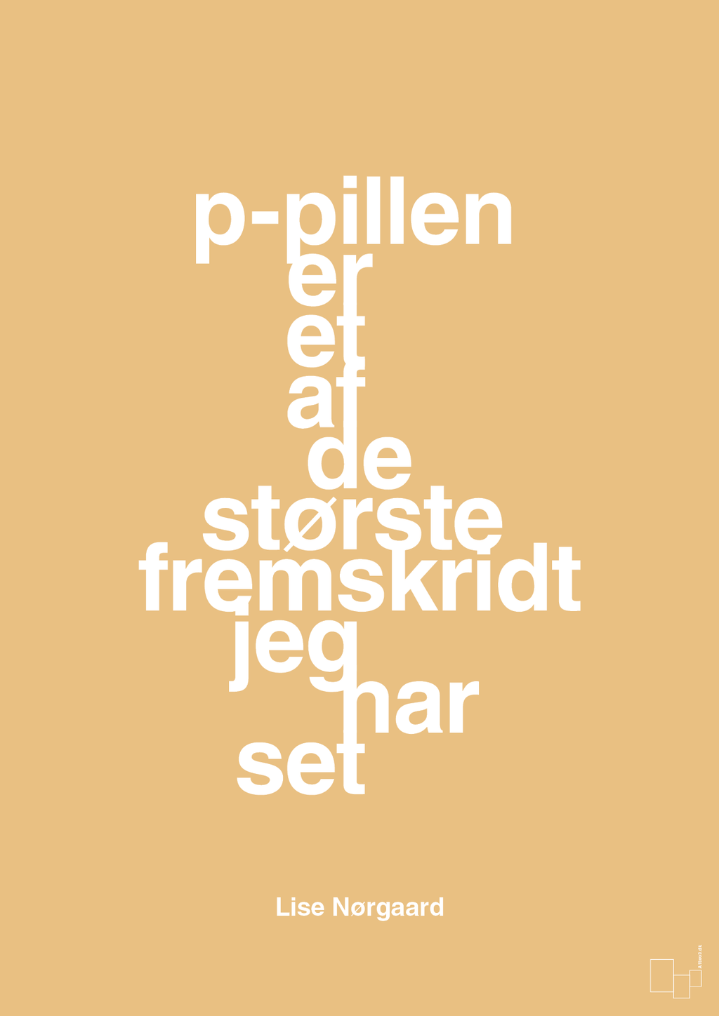 plakat: p-pillen er et af de største fremskridt jeg har set - charismatic-Forfatter-A1two3