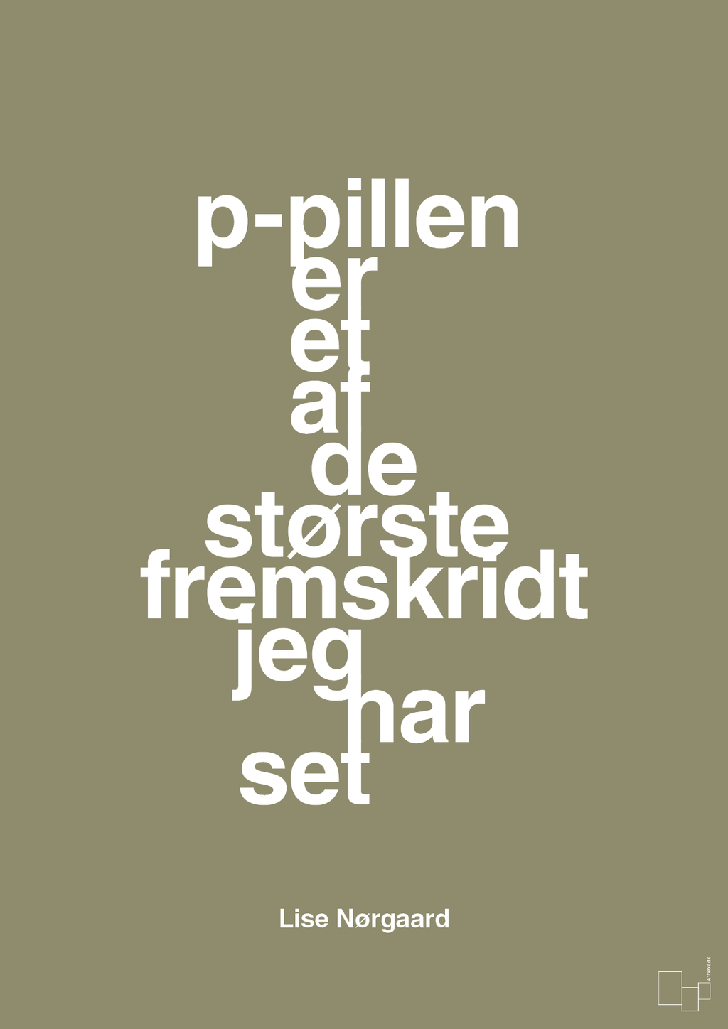 plakat: p-pillen er et af de største fremskridt jeg har set - misty forrest-Forfatter-A1two3