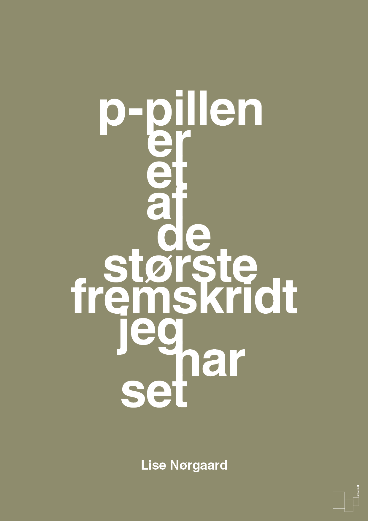 plakat: p-pillen er et af de største fremskridt jeg har set - misty forrest-Forfatter-A1two3