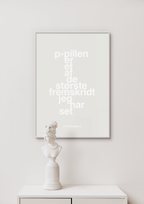 plakat: p-pillen er et af de største fremskridt jeg har set - back to nature-Forfatter-A1two3