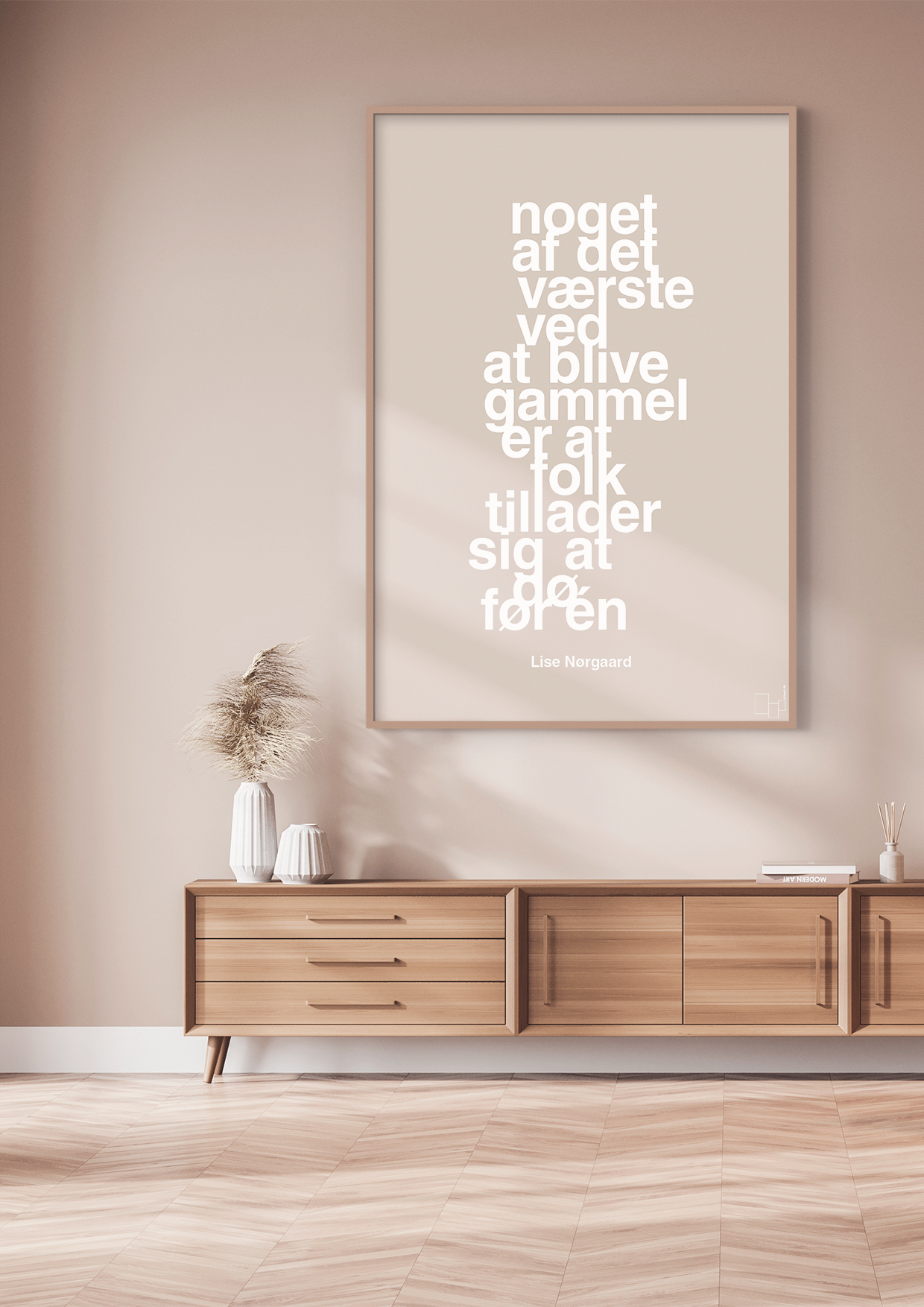 plakat: noget af det værste ved at blive gammel er at folk tillader sig at dø før én - graphic charcoal-Forfatter-A1two3