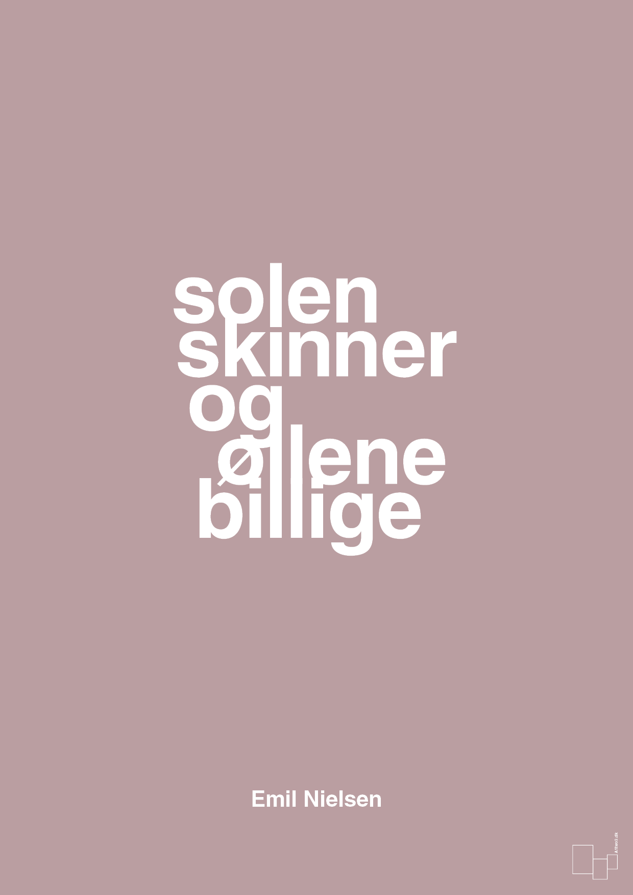 plakat: solen skinner og øllene er billige - light rose-Håndbold-A1two3