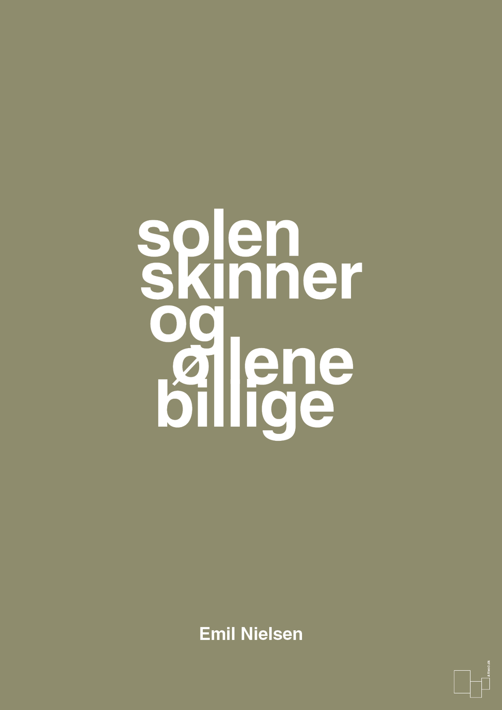 plakat: solen skinner og øllene er billige - misty forrest-Håndbold-A1two3