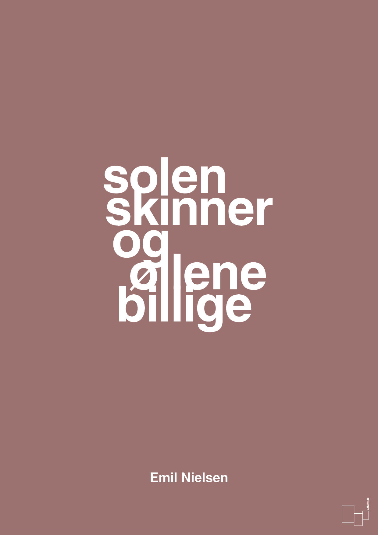 plakat: solen skinner og øllene er billige - plum-Håndbold-A1two3