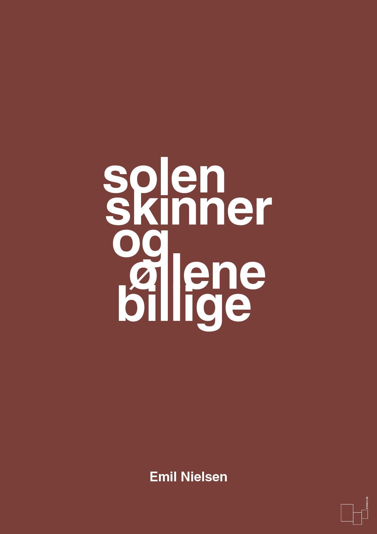 plakat: solen skinner og øllene er billige - red pepper-Håndbold-A1two3