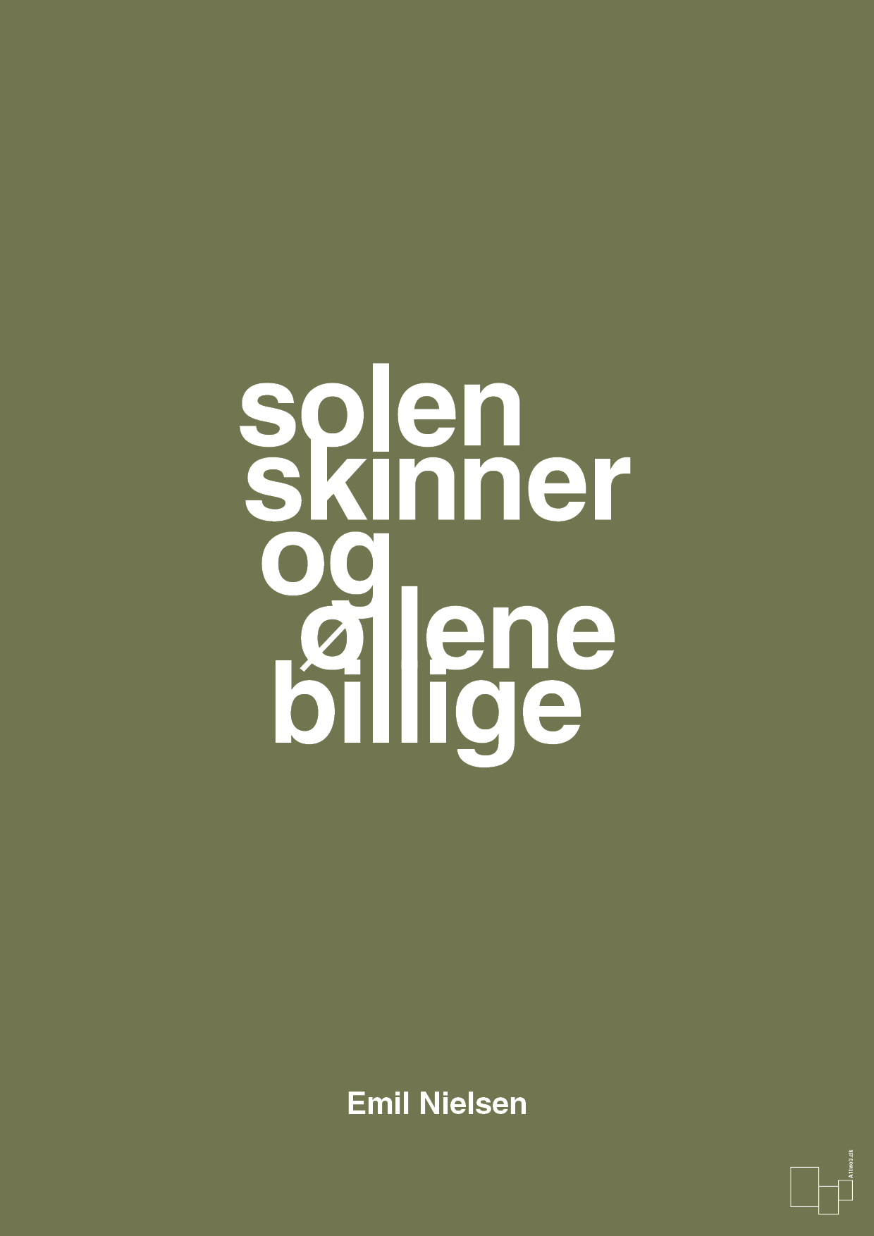 plakat: solen skinner og øllene er billige - secret meadow-Håndbold-A1two3