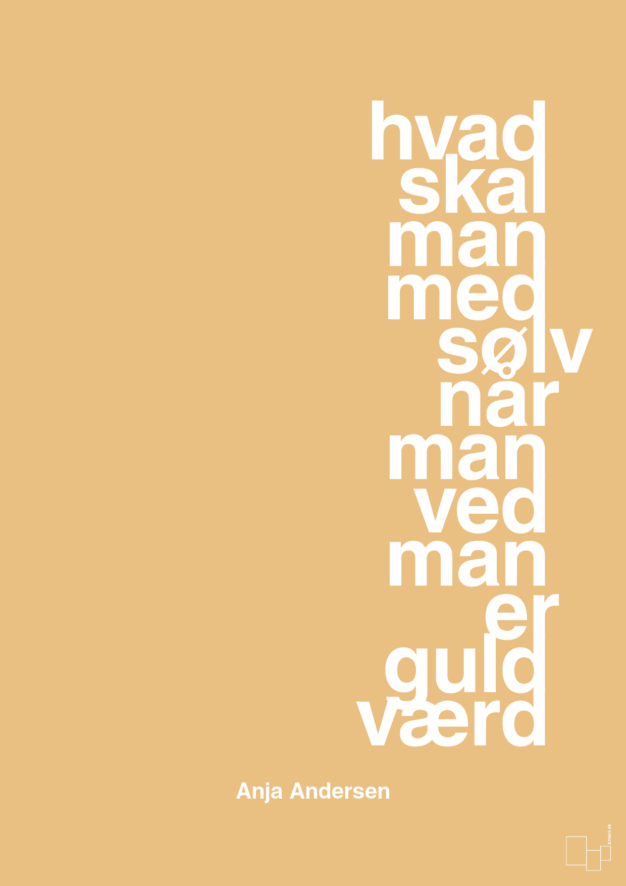plakat: hvad skal man med sølv når man ved at man er guld værd - charismatic-Håndbold-A1two3