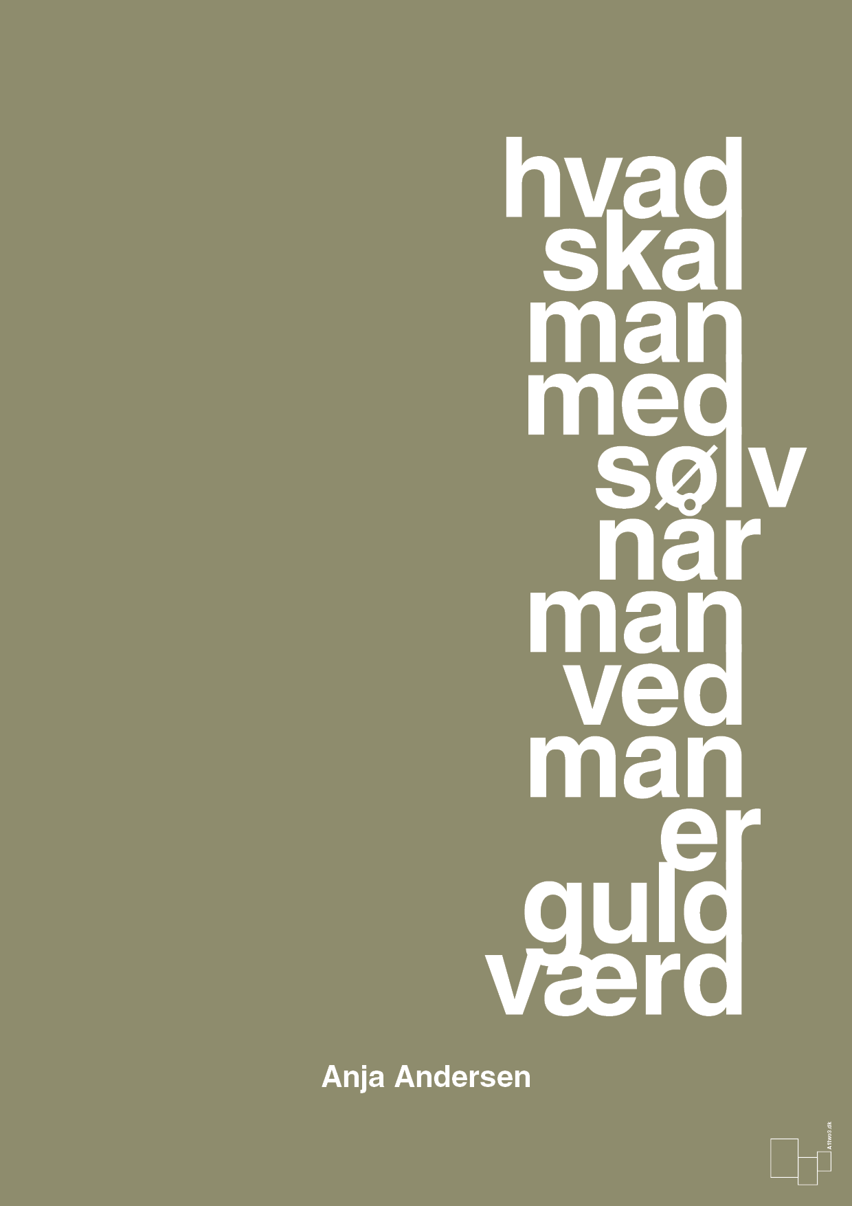 plakat: hvad skal man med sølv når man ved at man er guld værd - misty forrest-Håndbold-A1two3