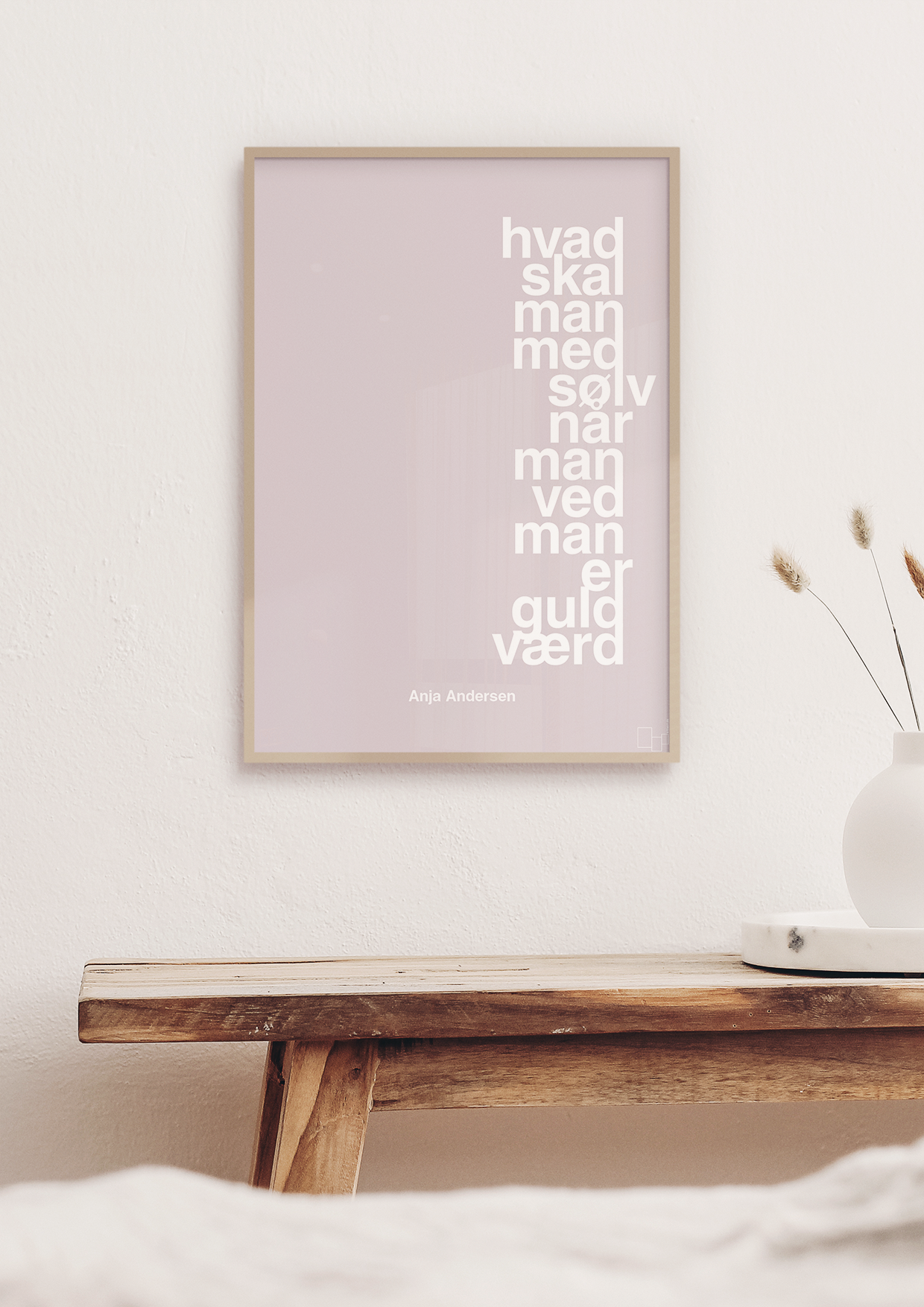 plakat: hvad skal man med sølv når man ved at man er guld værd - bubble shell-Håndbold-A1two3