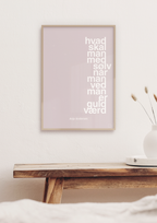 plakat: hvad skal man med sølv når man ved at man er guld værd - dark brown-Håndbold-A1two3