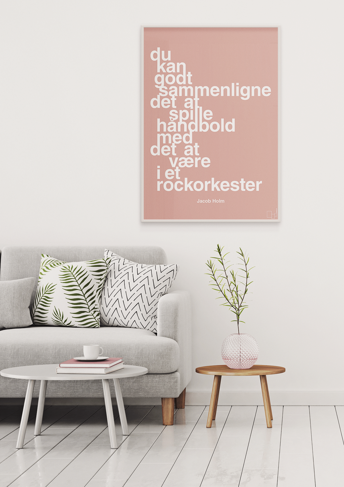 plakat: du kan godt sammenligne det at spille håndbold med det at være i et rockorkester - broken beige-Håndbold-A1two3