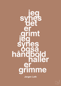 plakat: jeg synes det er grimt jeg synes også håndboldhaller er grimme - cider spice-Håndbold-A1two3