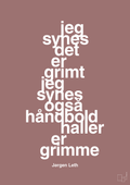 plakat: jeg synes det er grimt jeg synes også håndboldhaller er grimme - plum-Håndbold-A1two3