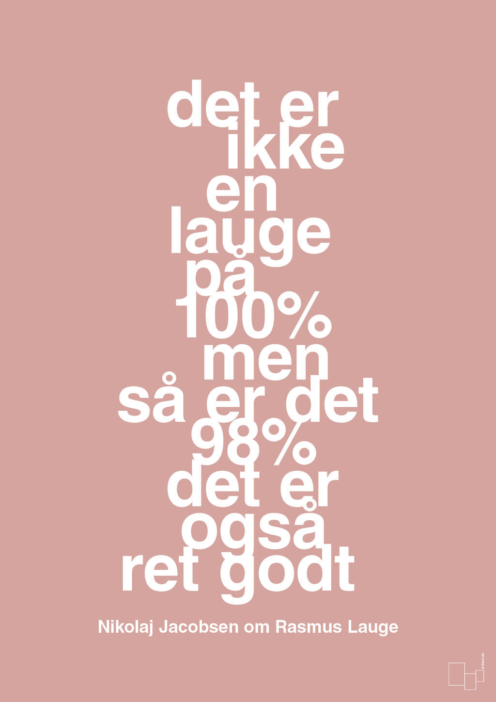plakat: det er ikke en lauge på 100% men så er det 98% det er også ret godt - bubble shell-Håndbold-A1two3