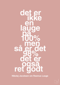 plakat: det er ikke en lauge på 100% men så er det 98% det er også ret godt - bubble shell-Håndbold-A1two3