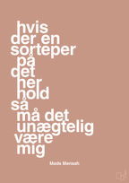 plakat: hvis der en sorteper på det her hold så må det unægtelig være mig - powder-Håndbold-A1two3