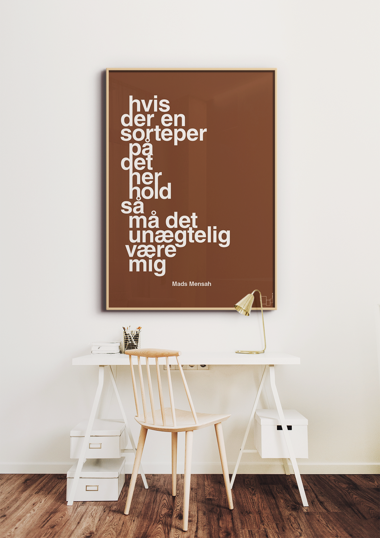 plakat: hvis der en sorteper på det her hold så må det unægtelig være mig - creamy mushroom-Håndbold-A1two3