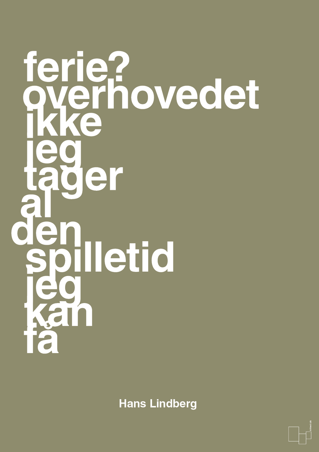 plakat: ferie? overhovedet ikke jeg tager al den spilletid jeg kan få - misty forrest-Håndbold-A1two3