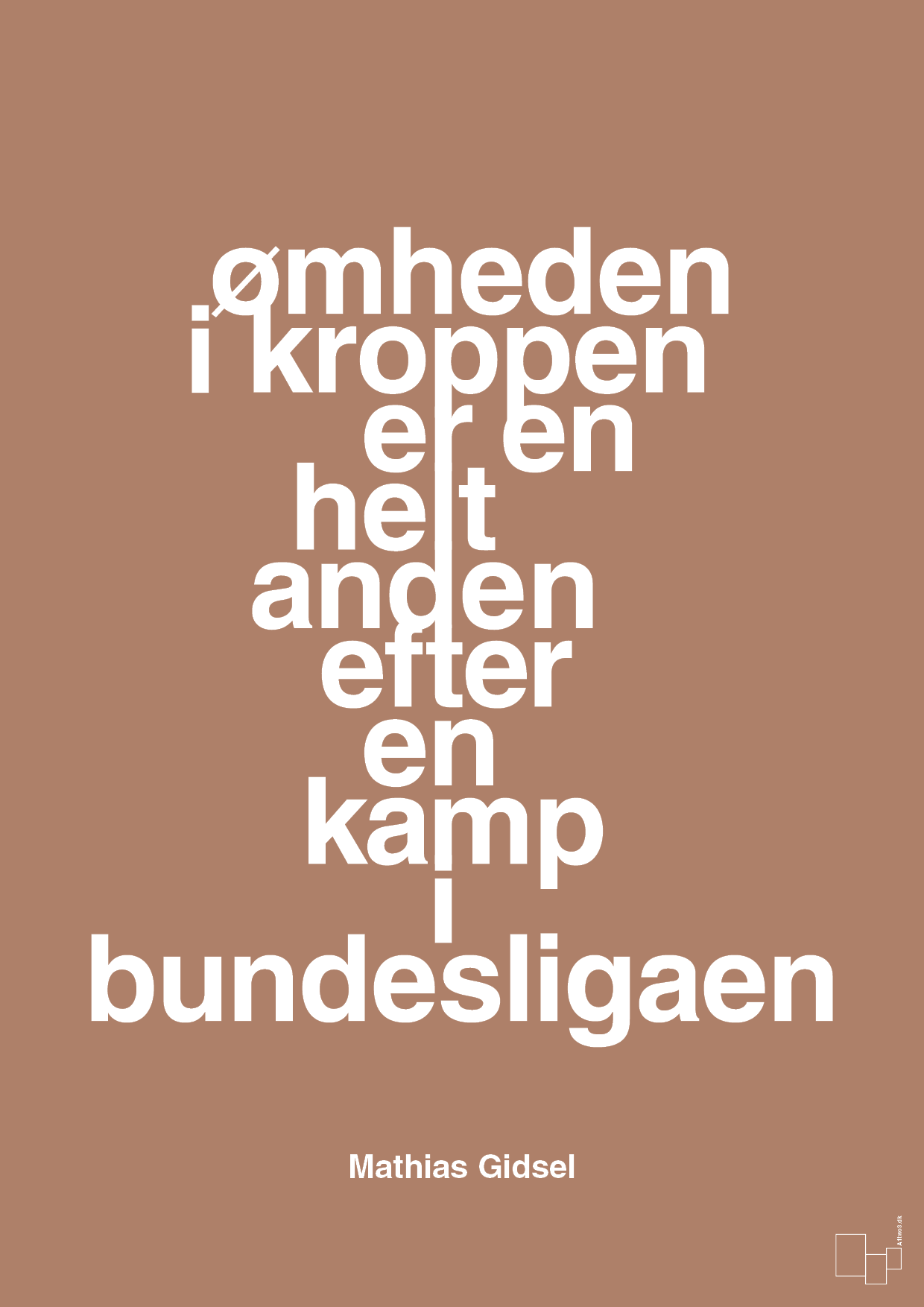 plakat: ømheden i kroppen er en helt anden efter en kamp i bundesligaen - cider spice-Håndbold-A1two3
